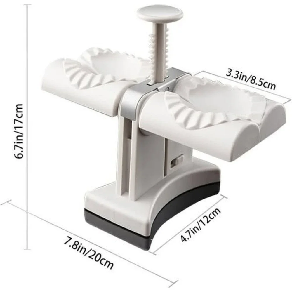 Automatic Dumpling Maker Kitchen Tool Set Stainless Steel‎ Cutters Dough Press